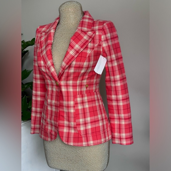 NWOT Smythe
Duchess Patch Pocket Plaid Blazer Size 4 $795 - Picture 7 of 7